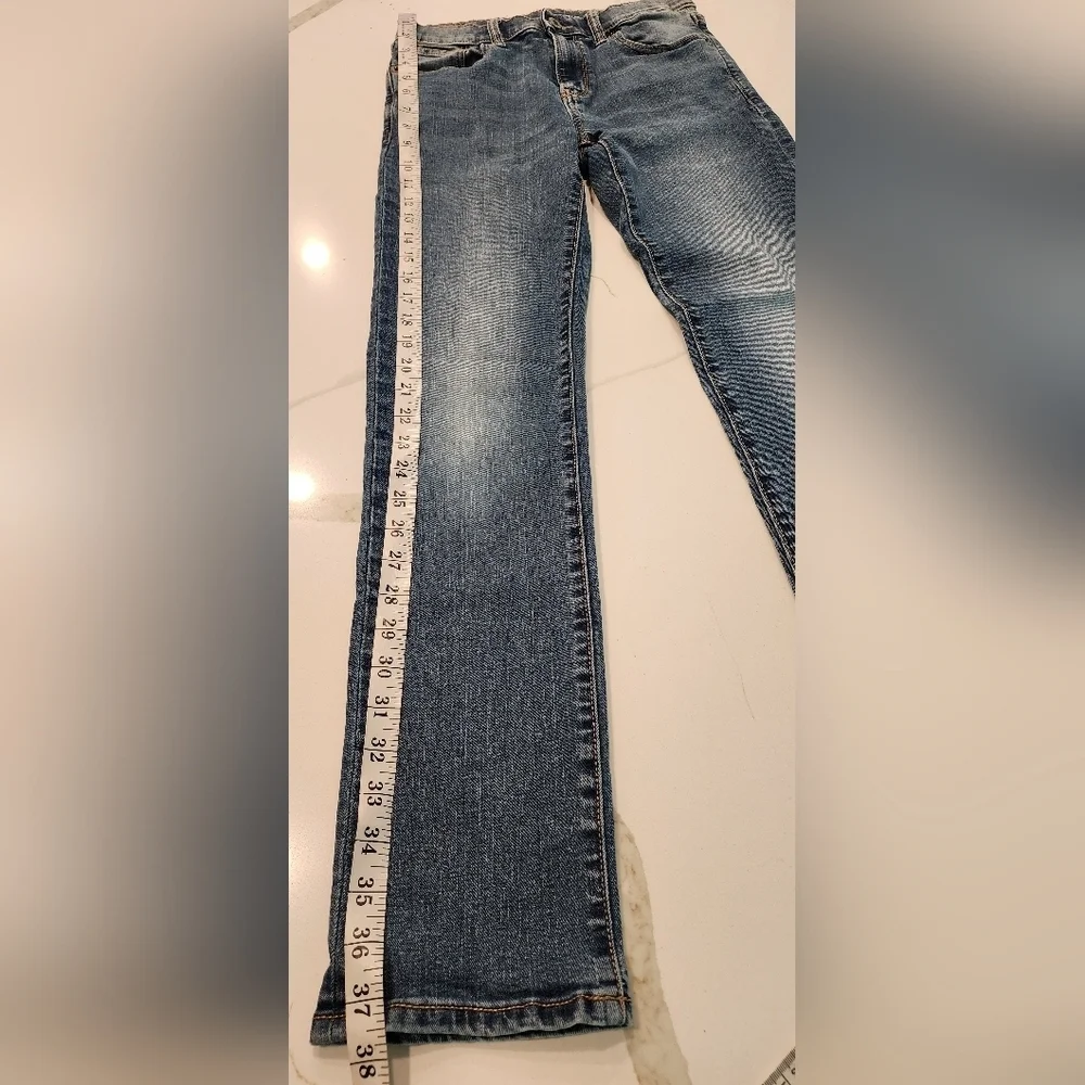 Old Navy Kids Karate Mid Rise Stretch Denim Blue Jeans Regular Unisex Size 14